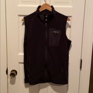 Black Marmont fleece vest